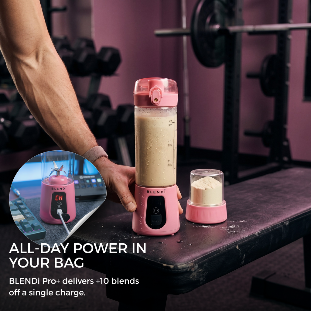 BLENDi Pro+ Portable Blender – 120W, 17oz, Crushes Ice, USB-C Rechargeable