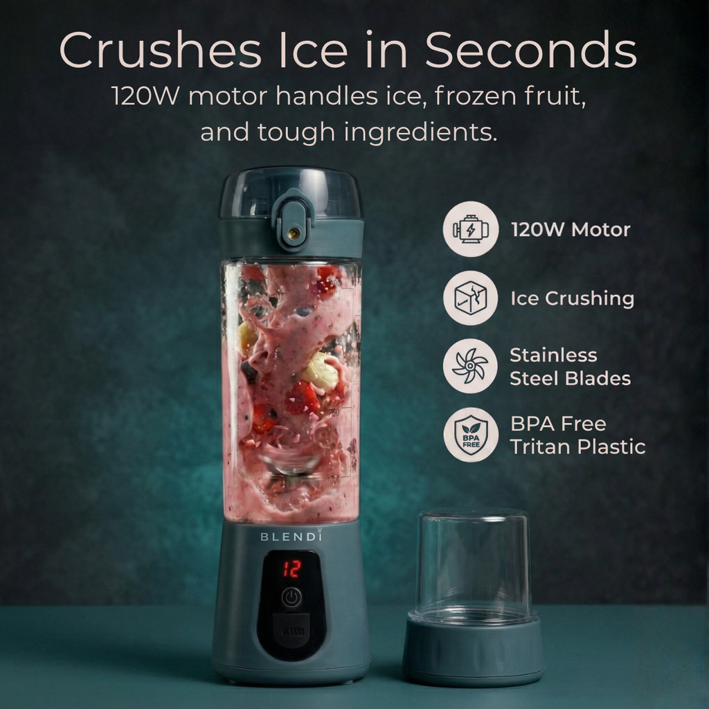 BLENDi Pro+ Portable Blender – 120W, 17oz, Crushes Ice, USB-C Rechargeable