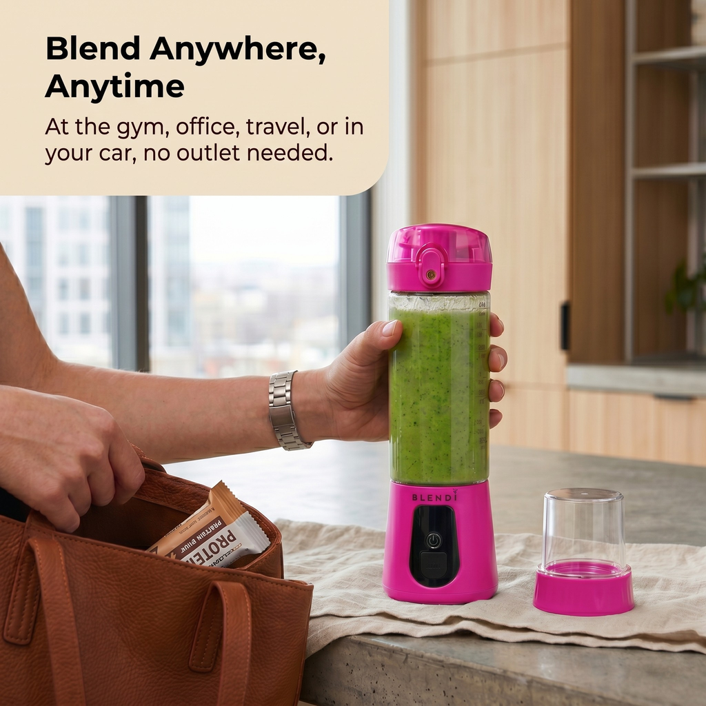 BLENDi Pro+ Portable Blender – 120W, 17oz, Crushes Ice, USB-C Rechargeable